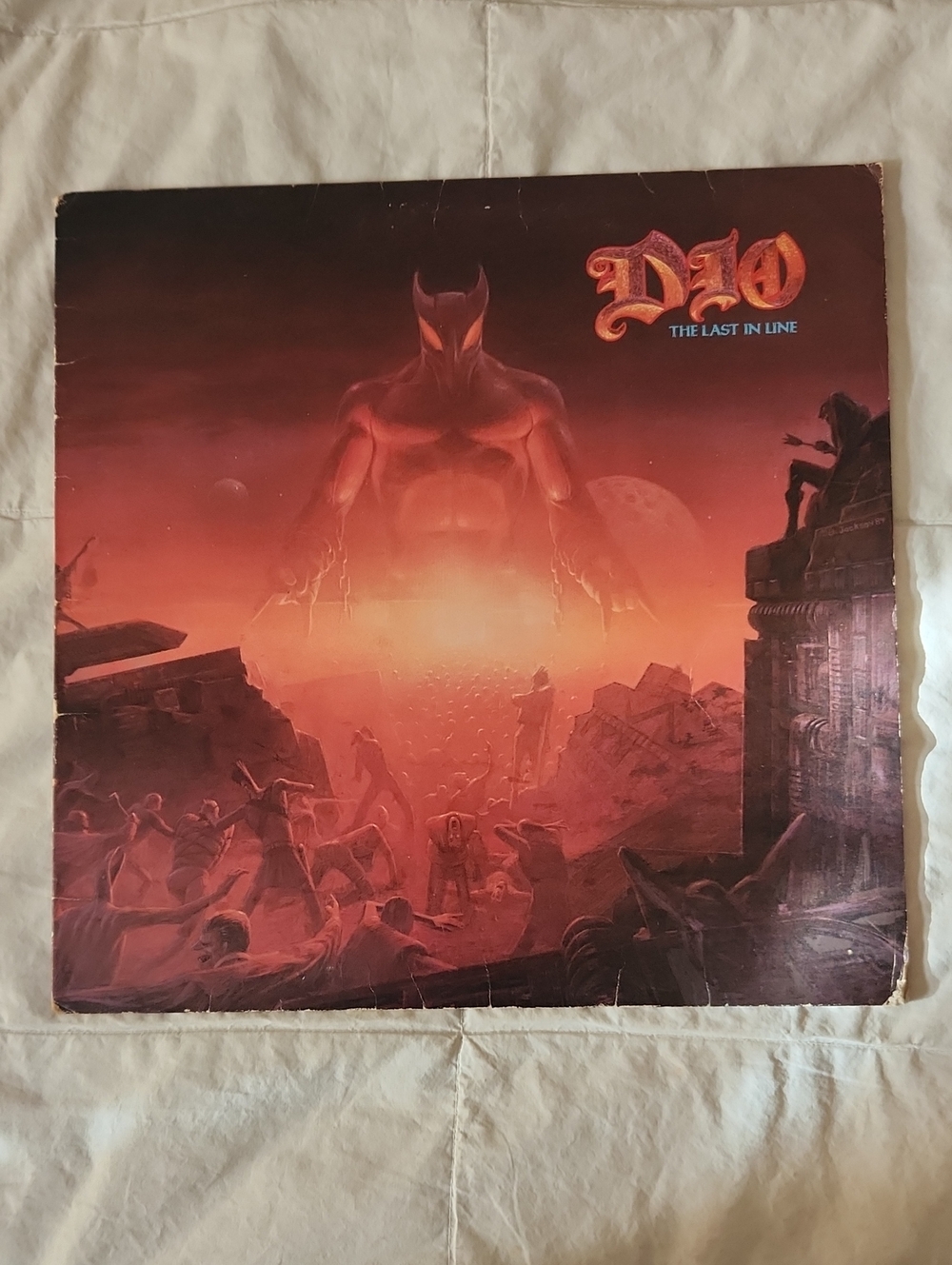 Warner Bros. Dio 'The Last in Line' Red Orange Vinyl Album Cover